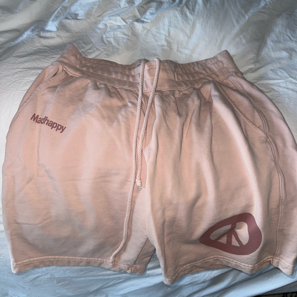 Madhappy Blush Pink Logo Shorts